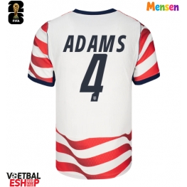 Verenigde Staten Tyler Adams #4 Thuis tenue WK 2026 Korte Mouw